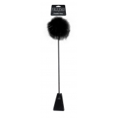 Черный стек Feather Crop с пуховкой на конце - 53,3 см. - Pipedream - купить с доставкой в Балашихе