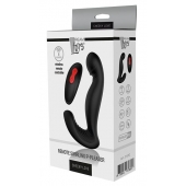 Черный вибромассажер простаты SWIRLING P-PLEASER - Dream Toys - в Балашихе купить с доставкой