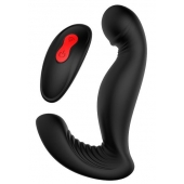 Черный вибромассажер простаты SWIRLING P-PLEASER - Dream Toys - в Балашихе купить с доставкой