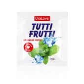 Пробник гель-смазки Tutti-frutti со вкусом мяты - 4 гр. - Биоритм - купить с доставкой в Балашихе