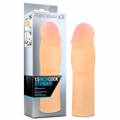 Телесная насадка-удлинитель на пенис PERFORMANCE 1.5INCH COCK XTENDER - 16 см. - Blush Novelties - в Балашихе купить с доставкой