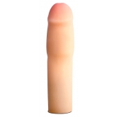 Телесная насадка-удлинитель на пенис PERFORMANCE 1.5INCH COCK XTENDER - 16 см. - Blush Novelties - в Балашихе купить с доставкой