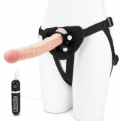 Регулируемые трусики с вибрирующей насадкой - 21 см. - Lux Fetish - купить с доставкой в Балашихе
