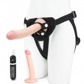 Регулируемые трусики с 2 насадками - 16 и 15 см. - Lux Fetish - купить с доставкой в Балашихе