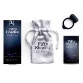 Темно-серое эрекционное кольцо Vibrating Love Ring с вибрацией - Fifty Shades of Grey - в Балашихе купить с доставкой
