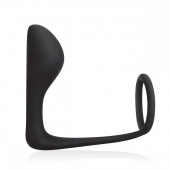 Стимулятор простаты с фиксацией эрекционным кольцом Prostate Gear - BlueLine - в Балашихе купить с доставкой