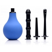 Анальный душ с 3 насадками Premium One-way Valve Anal Douche Set - XR Brands - купить с доставкой в Балашихе