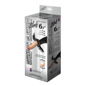 Пояс-трусики с насадкой Glamour - 17 см. - LOVETOY (А-Полимер) - купить с доставкой в Балашихе