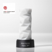 Белый 3D мастурбатор POLYGON - Tenga - в Балашихе купить с доставкой