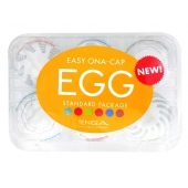 Набор из 6 мастурбаторов Tenga EGG Easy Beat с различным рельефом - Tenga - в Балашихе купить с доставкой