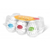Набор из 6 мастурбаторов Tenga EGG Easy Beat с различным рельефом - Tenga - в Балашихе купить с доставкой