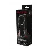Черная веревка для шибари DELUXE BONDAGE ROPE - 5 м. - Dream Toys - купить с доставкой в Балашихе