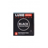 Черные презервативы LUXE Royal Black Collection - 3 шт. - Luxe - купить с доставкой в Балашихе