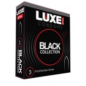 Черные презервативы LUXE Royal Black Collection - 3 шт. - Luxe - купить с доставкой в Балашихе