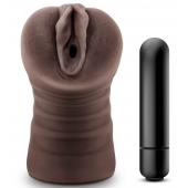 Коричневый мастурбатор-вагина Hot Chocolate Brianna - Blush Novelties - в Балашихе купить с доставкой