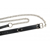 Черный ошейник с поводком Wild - Lola Games - купить с доставкой в Балашихе