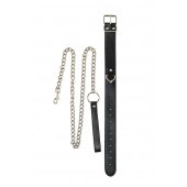 Черный ошейник с поводком Wild - Lola Games - купить с доставкой в Балашихе