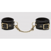 Черные наручники Bound to You Faux Leather Wrist Cuffs - Fifty Shades of Grey - купить с доставкой в Балашихе