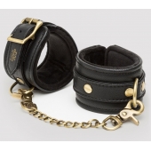 Черные наручники Bound to You Faux Leather Wrist Cuffs - Fifty Shades of Grey - купить с доставкой в Балашихе