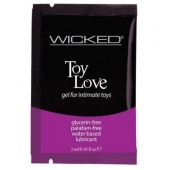 Лубрикант на водной основе для использования с игрушками WICKED Toy Love - 3 мл. - Wicked - купить с доставкой в Балашихе