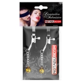 Оригинальные зажимы на соски с желтыми шариками - Notabu - купить с доставкой в Балашихе