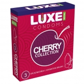 Презервативы с ароматом вишни LUXE Royal Cherry Collection - 3 шт. - Luxe - купить с доставкой в Балашихе
