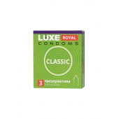 Гладкие презервативы LUXE Royal Classic - 3 шт. - Luxe - купить с доставкой в Балашихе