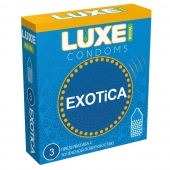 Текстурированные презервативы LUXE Royal Exotica - 3 шт. - Luxe - купить с доставкой в Балашихе