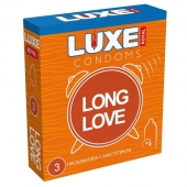 Презервативы с продлевающим эффектом LUXE Royal Long Love - 3 шт. - Luxe - купить с доставкой в Балашихе