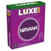 Презервативы с увеличенным количеством смазки LUXE Royal Nirvana - 3 шт. - Luxe - купить с доставкой в Балашихе
