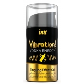 Жидкий интимный гель с эффектом вибрации Vibration! Vodka Energy - 15 мл. - INTT - купить с доставкой в Балашихе
