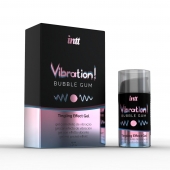 Жидкий интимный гель с эффектом вибрации Vibration! Bubble Gum - 15 мл. - INTT - купить с доставкой в Балашихе