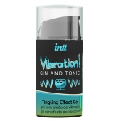 Жидкий интимный гель с эффектом вибрации Vibration! Gin   Tonic - 15 мл. - INTT - купить с доставкой в Балашихе
