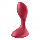Красный вибромассажёр простаты Satisfyer Backdoor Lover - 14 см. - Satisfyer - в Балашихе купить с доставкой