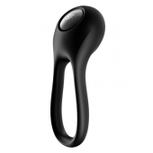 Черное эрекционное виброкольцо Majestic Duo - Satisfyer - в Балашихе купить с доставкой