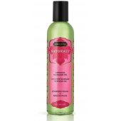 Массажное масло Naturals Strawberry Dreams с ароматом клубники - 236 мл. - Kama Sutra - купить с доставкой в Балашихе