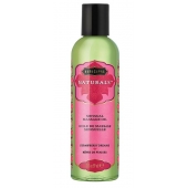 Массажное масло Naturals Strawberry Dreams с ароматом клубники - 59 мл. - Kama Sutra - купить с доставкой в Балашихе