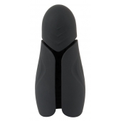Черный силиконовый вибромастурбатор с нагревом Masturbator with 2 Functions - Orion - в Балашихе купить с доставкой