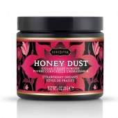 Пудра для тела Honey Dust Body Powder с ароматом клубники - 170 гр. - Kama Sutra - купить с доставкой в Балашихе