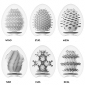 Набор из 6 мастурбаторов Tenga EGG IV с различным рельефом - Tenga - в Балашихе купить с доставкой