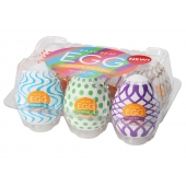 Набор из 6 мастурбаторов Tenga EGG IV с различным рельефом - Tenga - в Балашихе купить с доставкой