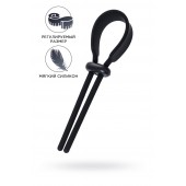 Черное эрекционное лассо на пенис Keb - A-toys - в Балашихе купить с доставкой