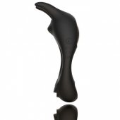 Черное эрекционное кольцо с двумя моторами Zeus Dual Vibe Cock Ring - FeelzToys - в Балашихе купить с доставкой