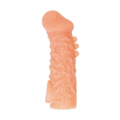 Телесная закрытая насадка с шершавой головкой Cock Sleeve Size M - 15,6 см. - KOKOS - в Балашихе купить с доставкой