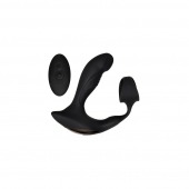 Черный вибромассажер простаты с эрекционным кольцом Strapped   Tapped - Zero Tolerance - в Балашихе купить с доставкой