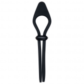 Черное эрекционное лассо с вибропулей Black Tie Affair - Zero Tolerance - в Балашихе купить с доставкой