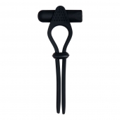 Черное эрекционное лассо с вибропулей Black Tie Affair - Zero Tolerance - в Балашихе купить с доставкой