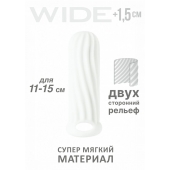 Белый фаллоудлинитель Homme Wide - 13 см. - Lola Games - в Балашихе купить с доставкой