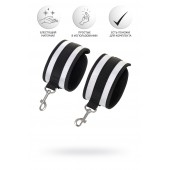 Серебристо-черные наручники Anonymo - ToyFa - купить с доставкой в Балашихе