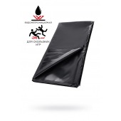 Черная простыня для секса из ПВХ - 220 х 200 см. - ToyFa - купить с доставкой в Балашихе